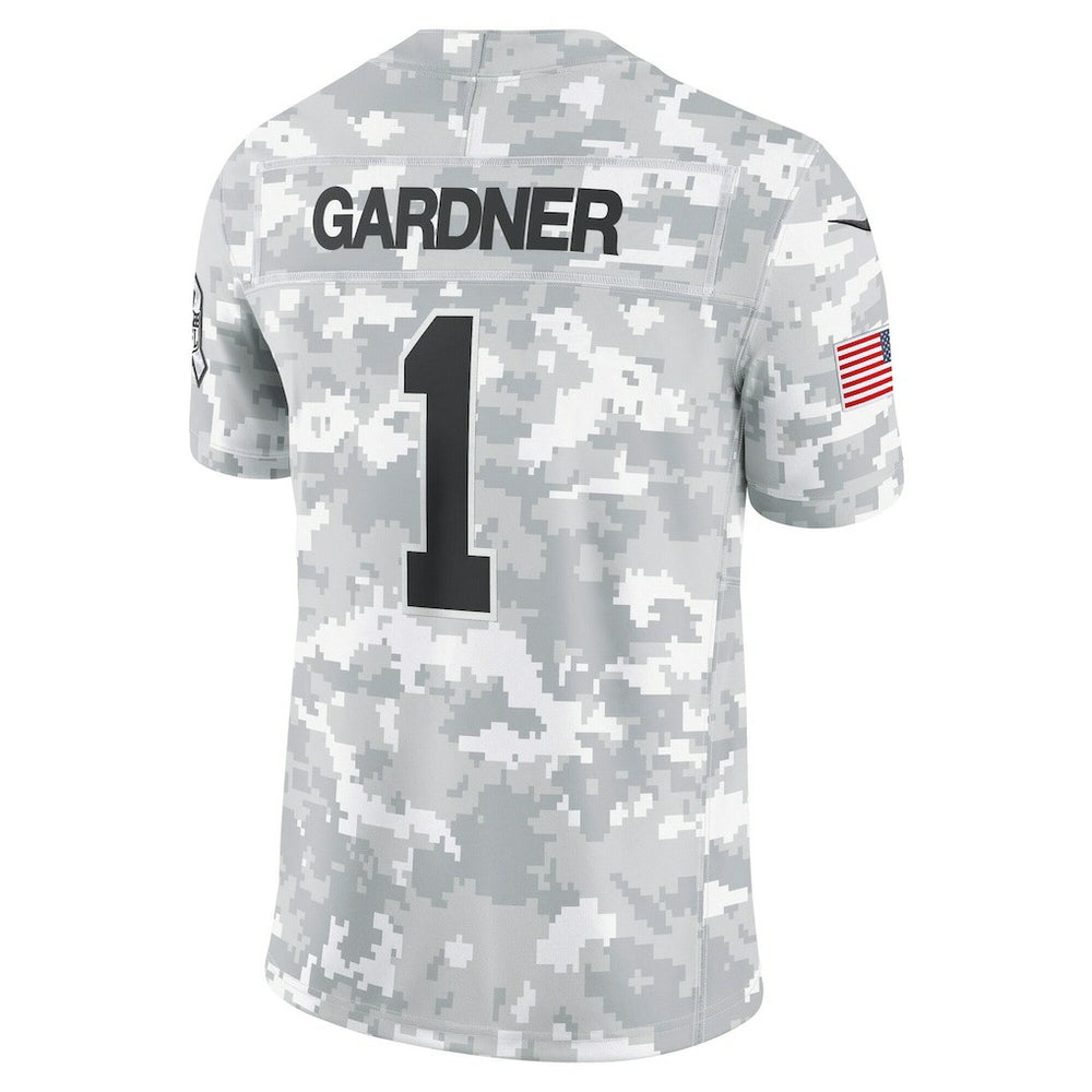 Sauce Gardner New York Jets 2024 Salute to Service Limited Jersey Arctic Camo | Nike for Sale