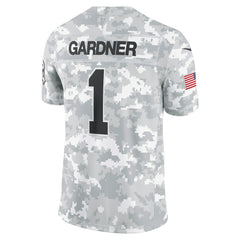 Sauce Gardner New York Jets 2024 Salute to Service Limited Jersey Arctic Camo | Nike for Sale