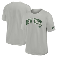 New York Jets Rewind Statement Max90 T-Shirt Gray | Nike for Sale