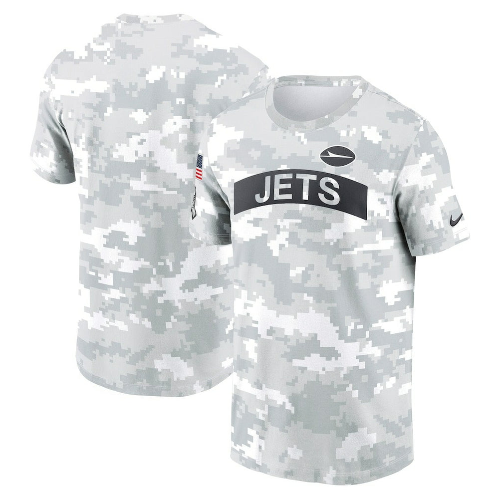 New York Jets 2024 Salute To Service Performance T-Shirt Arctic Camo | Nike for Sale