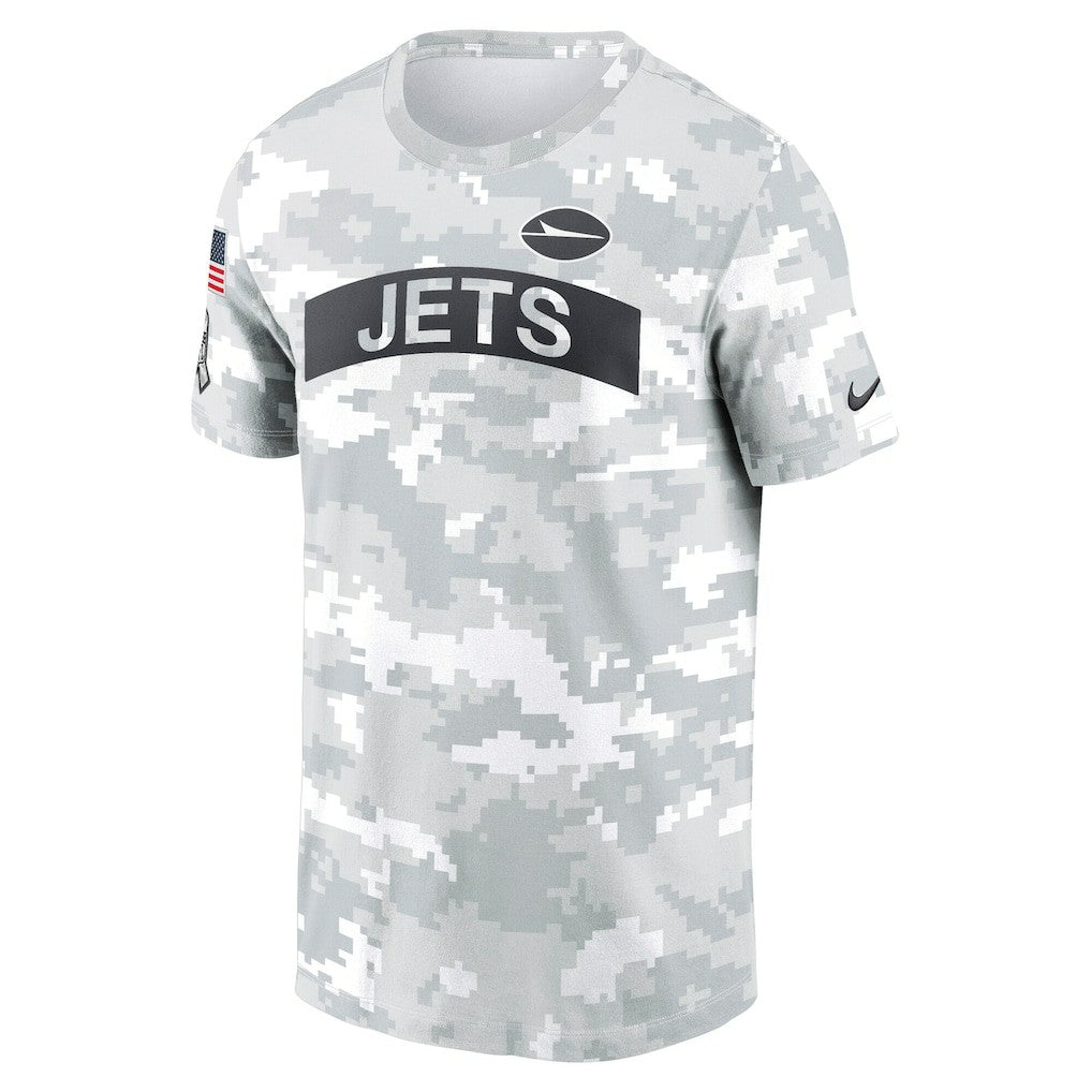 New York Jets 2024 Salute To Service Performance T-Shirt Arctic Camo | Nike for Sale
