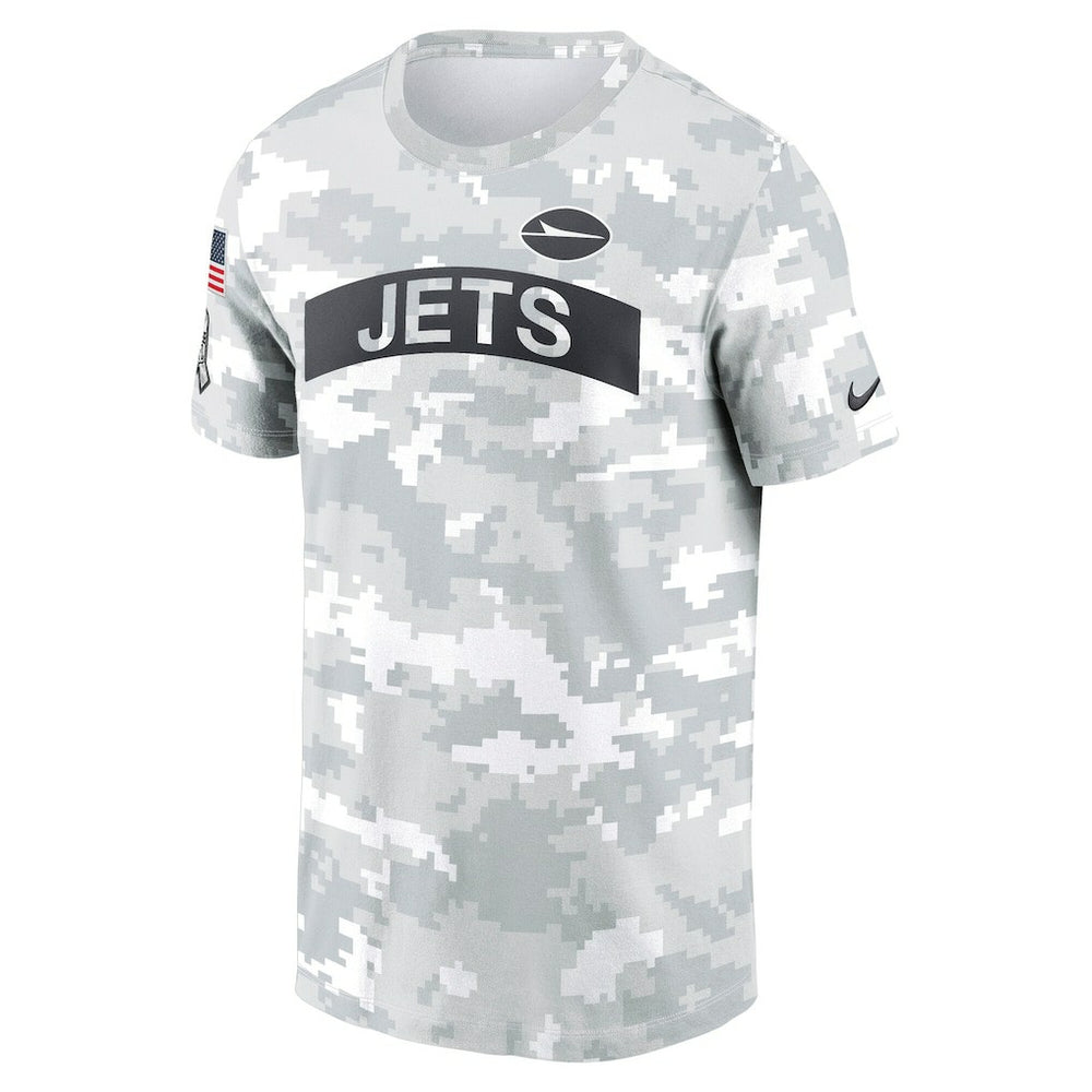 New York Jets 2024 Salute To Service Performance T-Shirt Arctic Camo | Nike for Sale