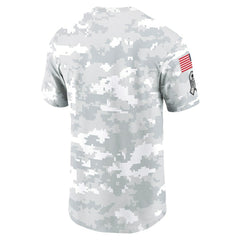 Las Vegas Raiders 2024 Salute To Service Performance T-Shirt Arctic Camo | Nike for Sale