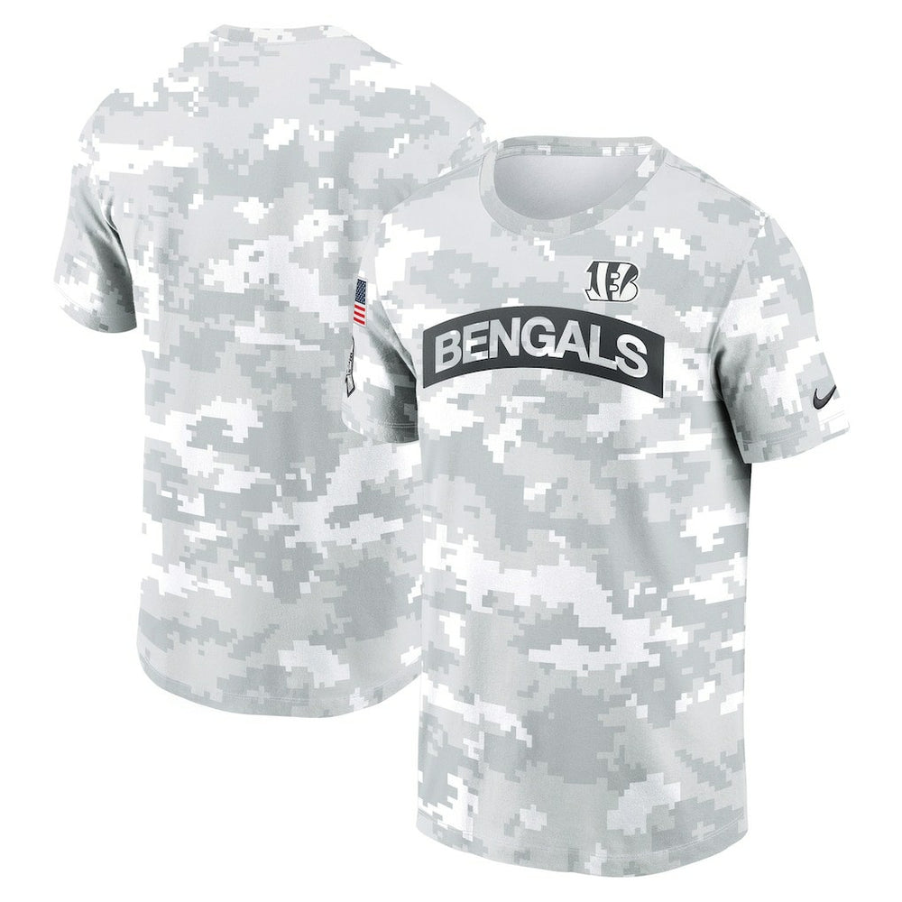 Cincinnati Bengals 2024 Salute To Service Big & Tall Performance T-Shirt White | Nike for Sale