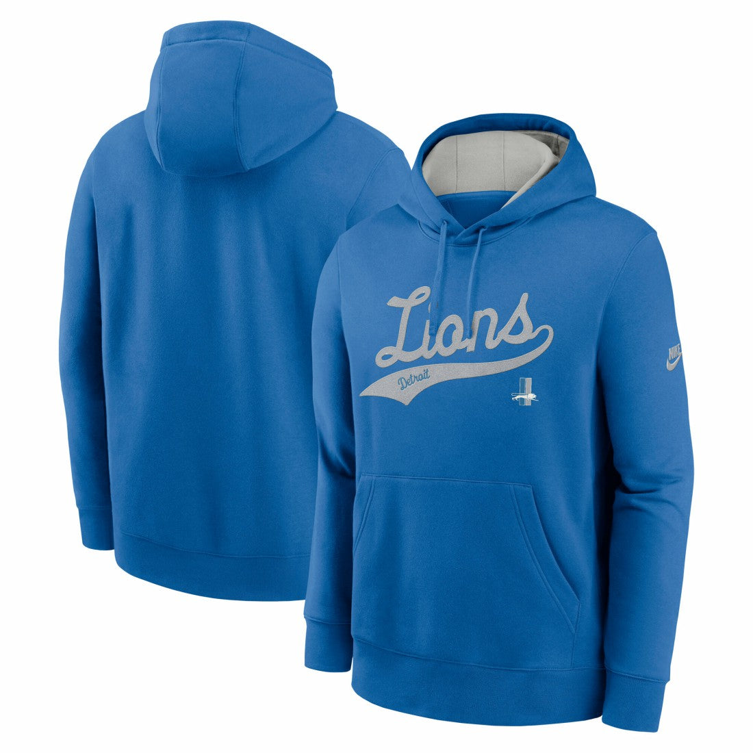 Detroit Lions Rewind Club Logo Pullover Hoodie Blue | Nike for Sale