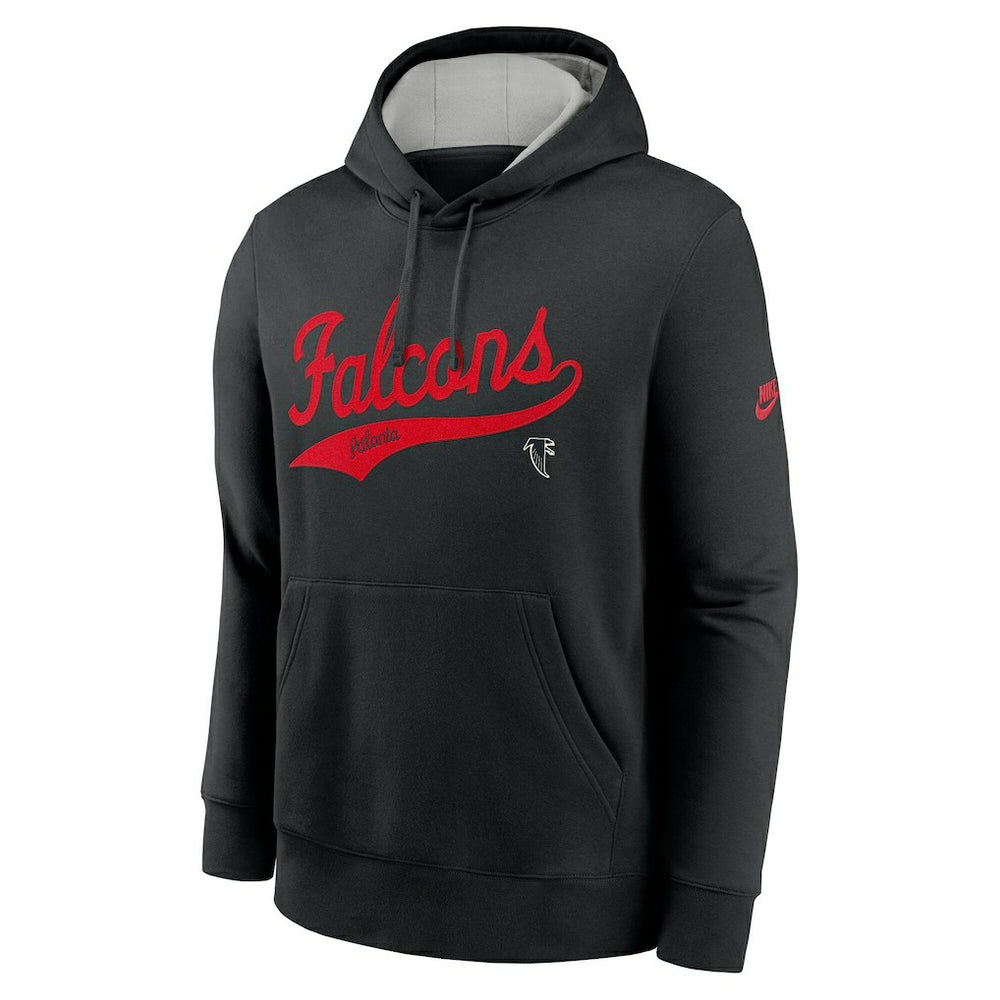 Atlanta Falcons Rewind Club Logo Pullover Hoodie Black | Nike for Sale