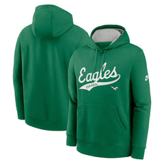 Philadelphia Eagles Rewind Club Logo Pullover Hoodie Kelly Green | Nike for Sale