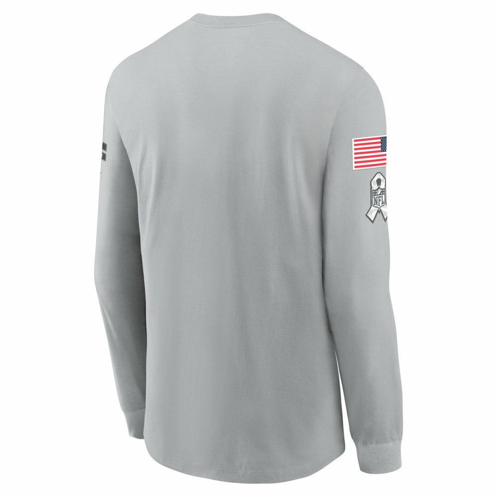 Tennessee Titans 2024 Salute To Service Long Sleeve T-Shirt Gray | Nike for Sale