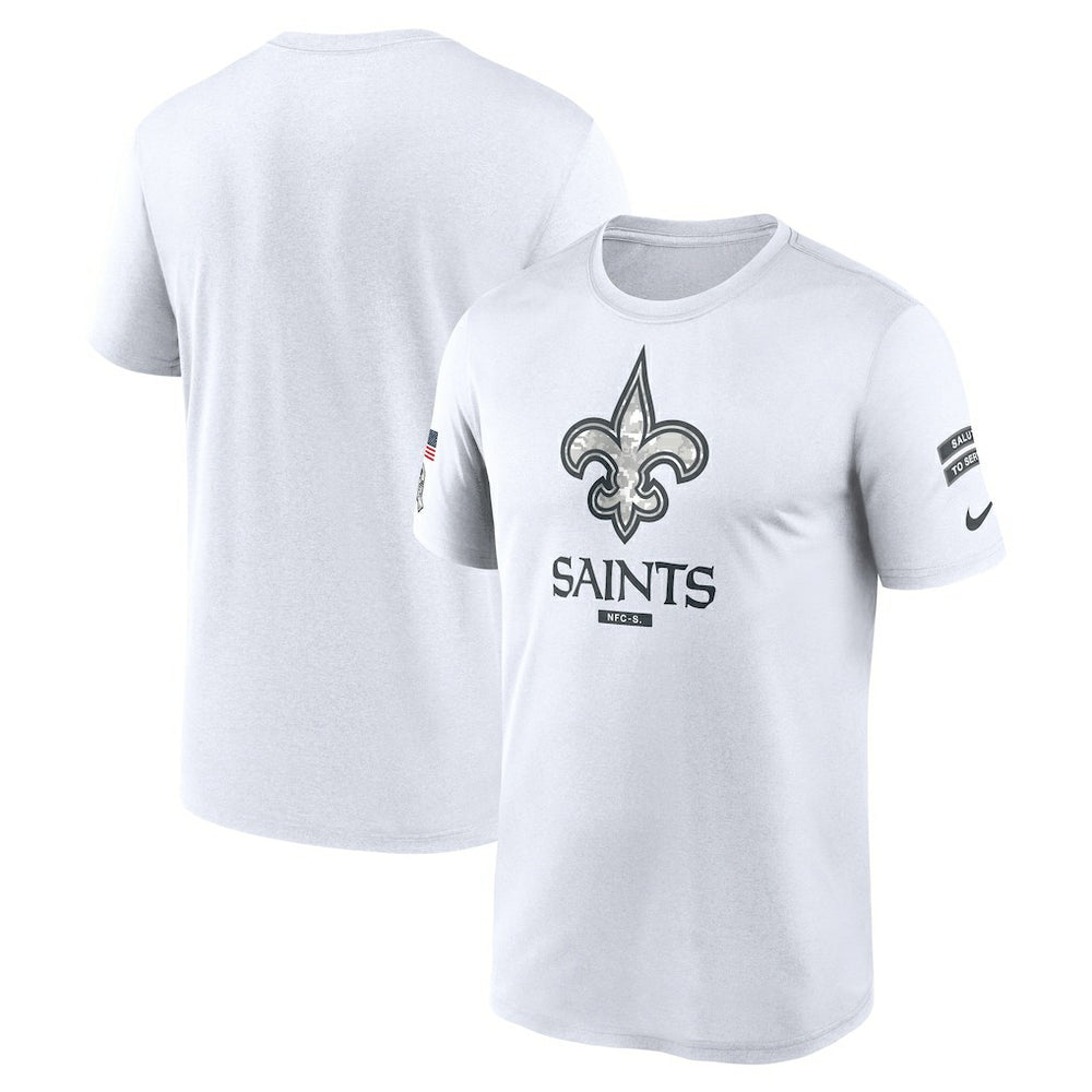 New Orleans Saints 2024 Salute To Service Legend Performance T-Shirt White | Nike for Sale