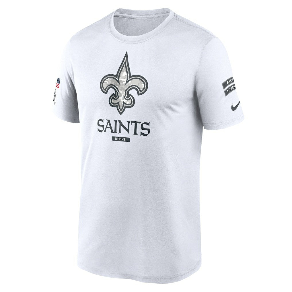 New Orleans Saints 2024 Salute To Service Legend Performance T-Shirt White | Nike for Sale