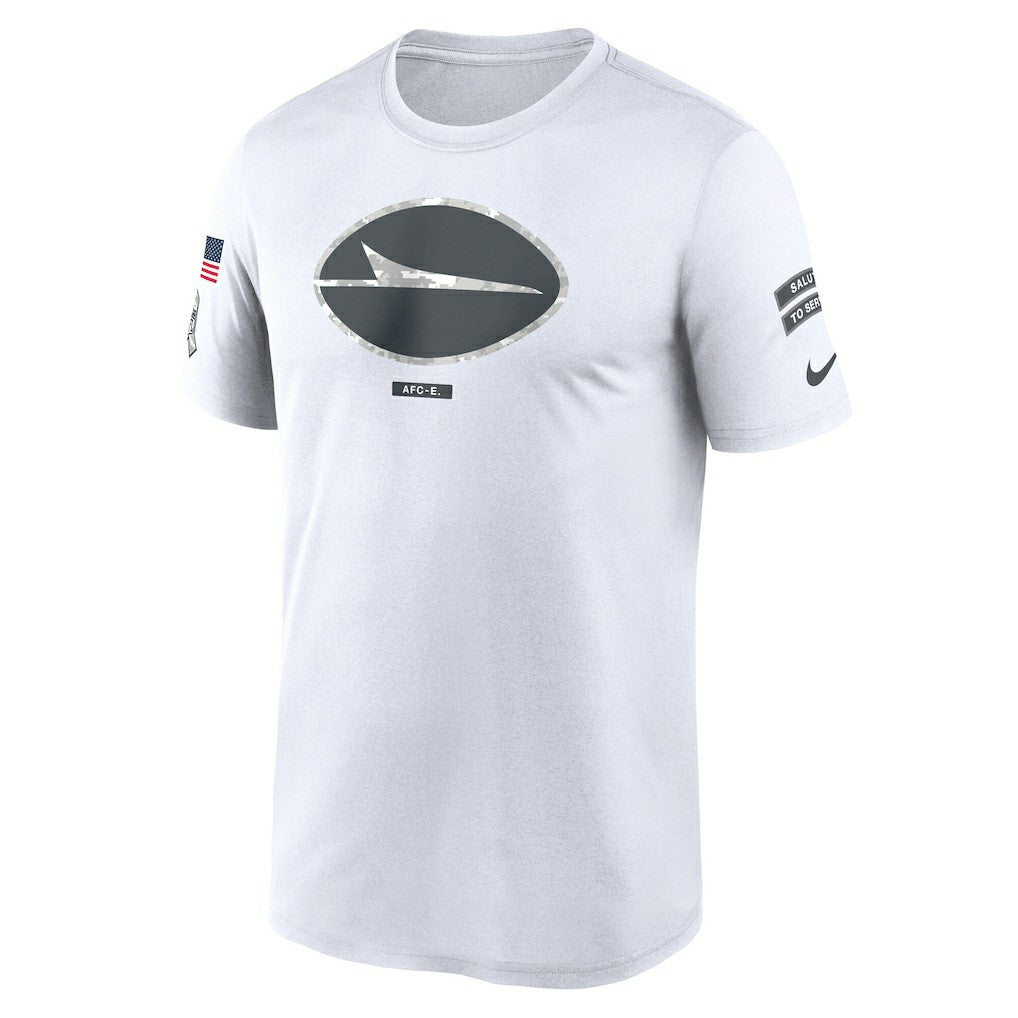 New York Jets 2024 Salute To Service Legend Performance T-Shirt White | Nike for Sale