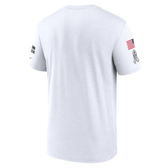 New York Jets 2024 Salute To Service Legend Performance T-Shirt White | Nike for Sale