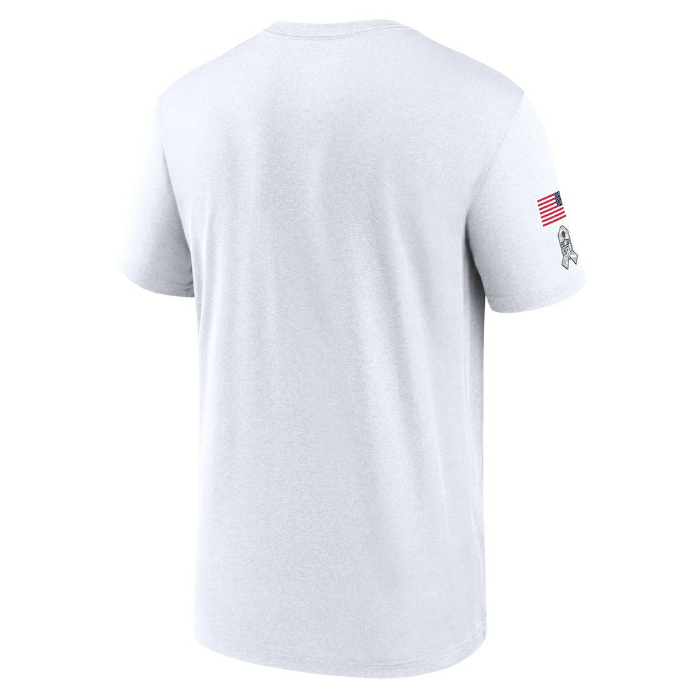 Carolina Panthers 2024 Salute To Service Legend Performance T-Shirt White | Nike for Sale