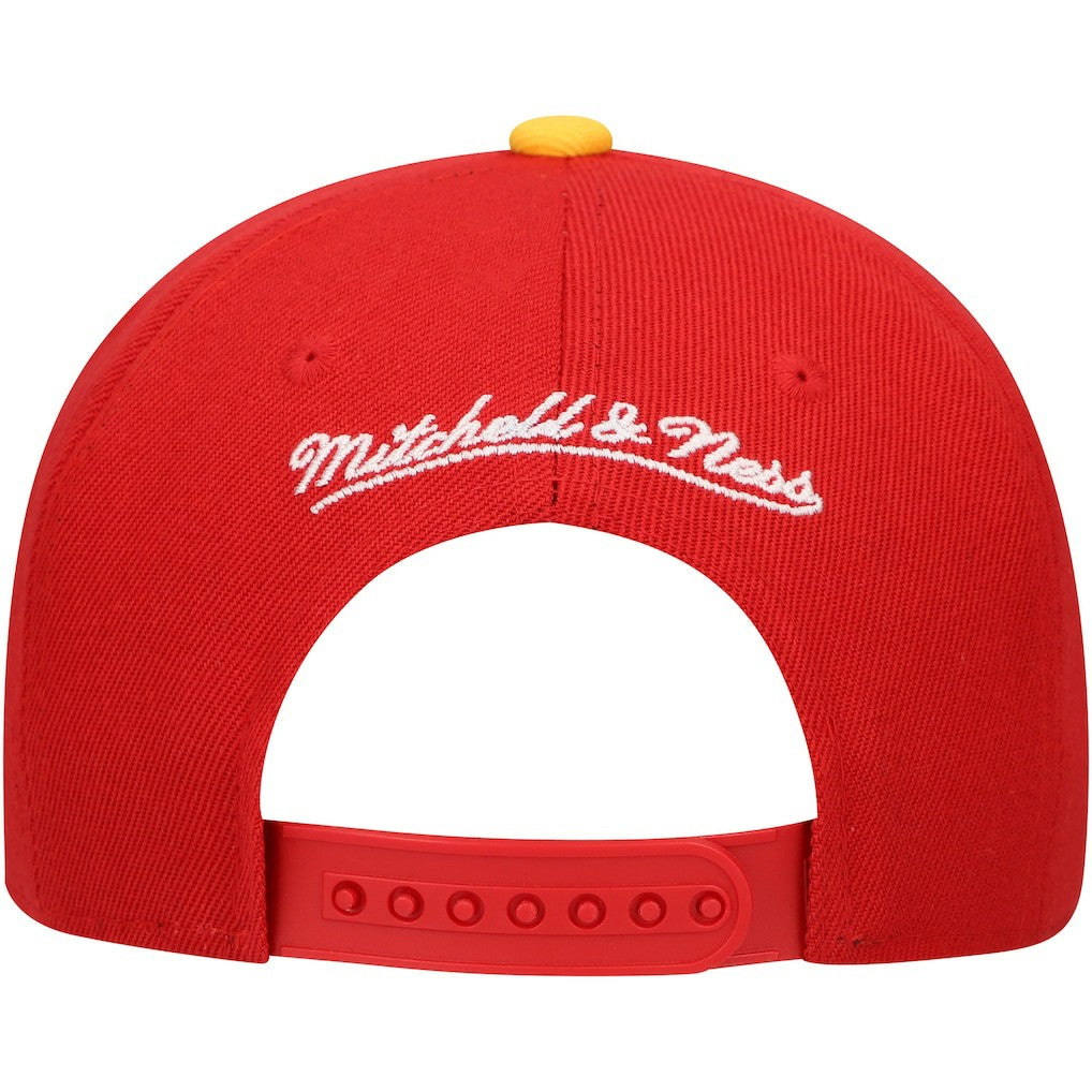 Kansas City Chiefs Youth Team Two-Tone Snapback Hat Red | Mitchell & Ness