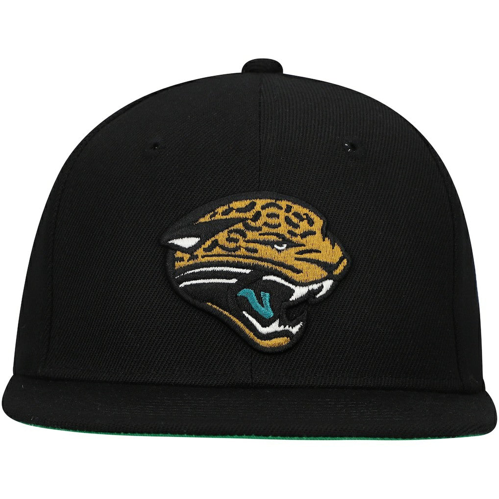 Jacksonville Jaguars Youth Gridiron Classics Ground Snapback Hat Black | Mitchell & Ness