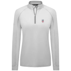 USWNT Levelwear Women's Kinetic Insignia Quarter-Zip Pullover White - FIFA World CUP