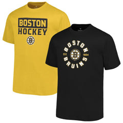 Boston Bruins Fanatics Big & Tall 2-Pack T-Shirt Set - NHL