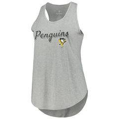 Pittsburgh Penguins Fanatics Women's Plus Size Racerback Tank Top - Heather Gray - NHL
