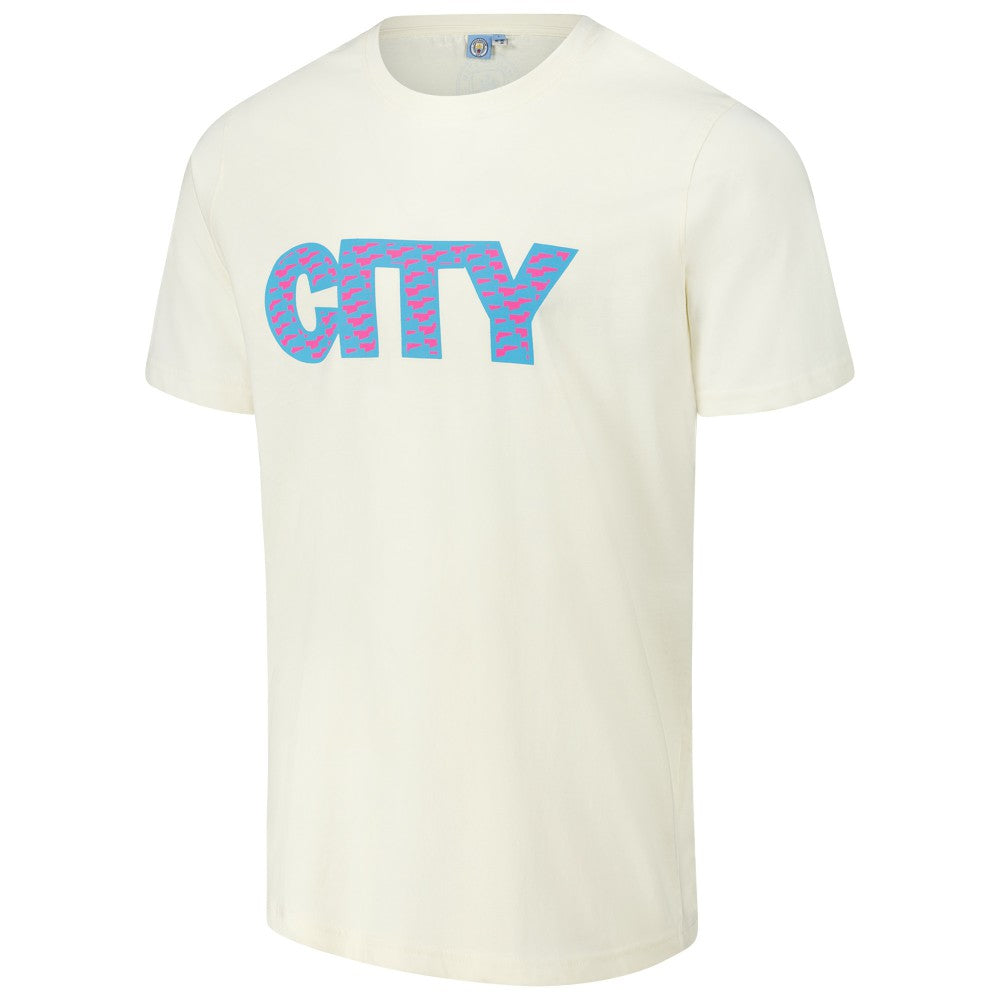 Manchester City Logo T-Shirt Cream - FIFA World CUP
