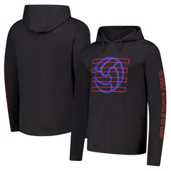 Barcelona Wordmark Long Sleeve Hoodie T-Shirt- Charcoal - FIFA World CUP
