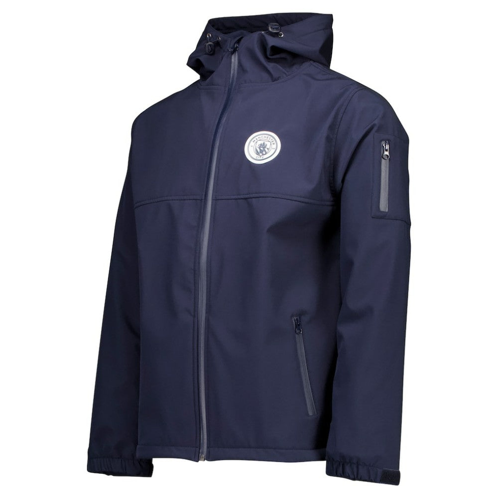 Manchester City Three-Layer Full-Zip Hoodie Jacket Navy - FIFA World CUP