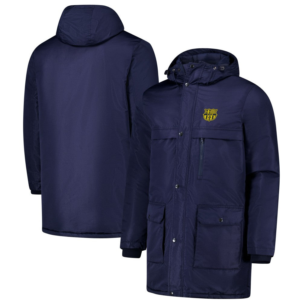 Barcelona Winter Field Park Full-Zip Hoodie Jacket Navy - FIFA World CUP
