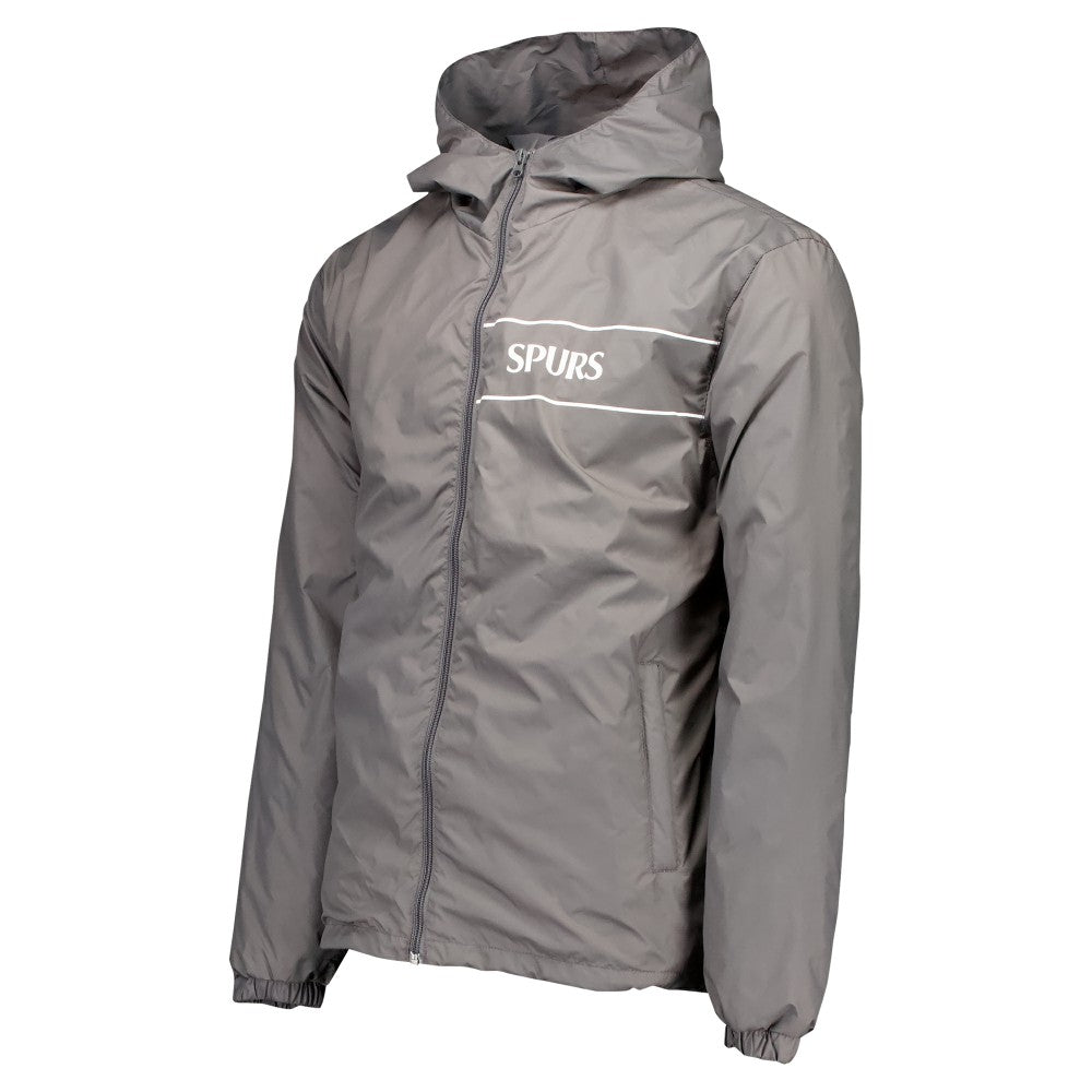 Tottenham Hotspur Home Match Hoodie Full-Zip Windbreaker Jacket Gray - FIFA World CUP
