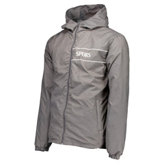 Tottenham Hotspur Home Match Hoodie Full-Zip Windbreaker Jacket Gray - FIFA World CUP
