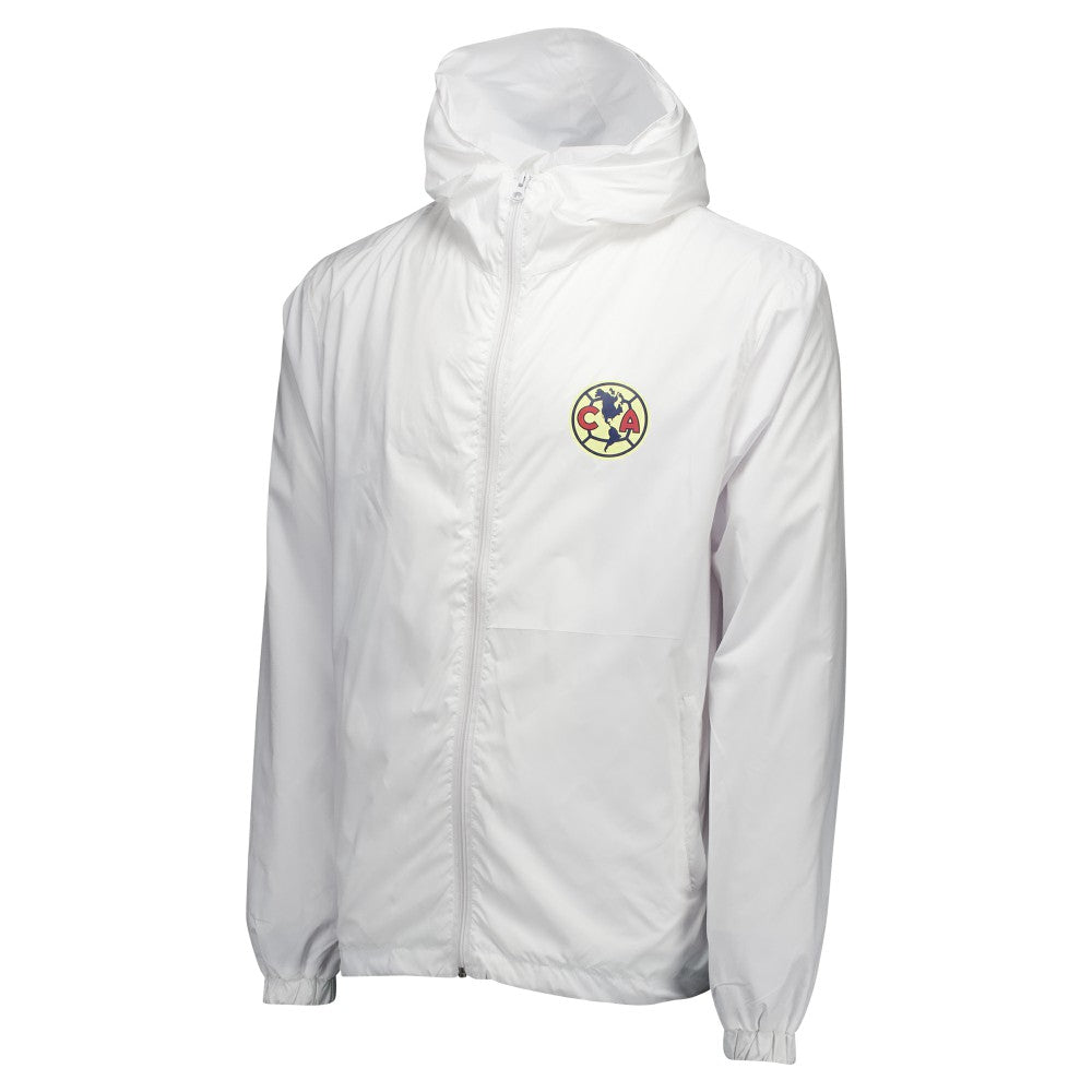 Club America Home Match Hoodie Full-Zip Windbreaker Jacket White - FIFA World CUP