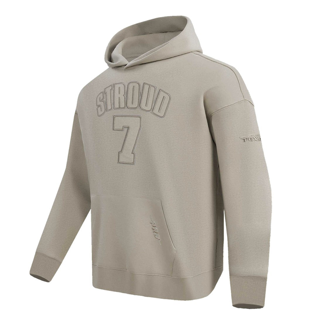C.J. Stroud Houston Texans Pro Standard Player Name & Number Pullover Hoodie Tan | NFL