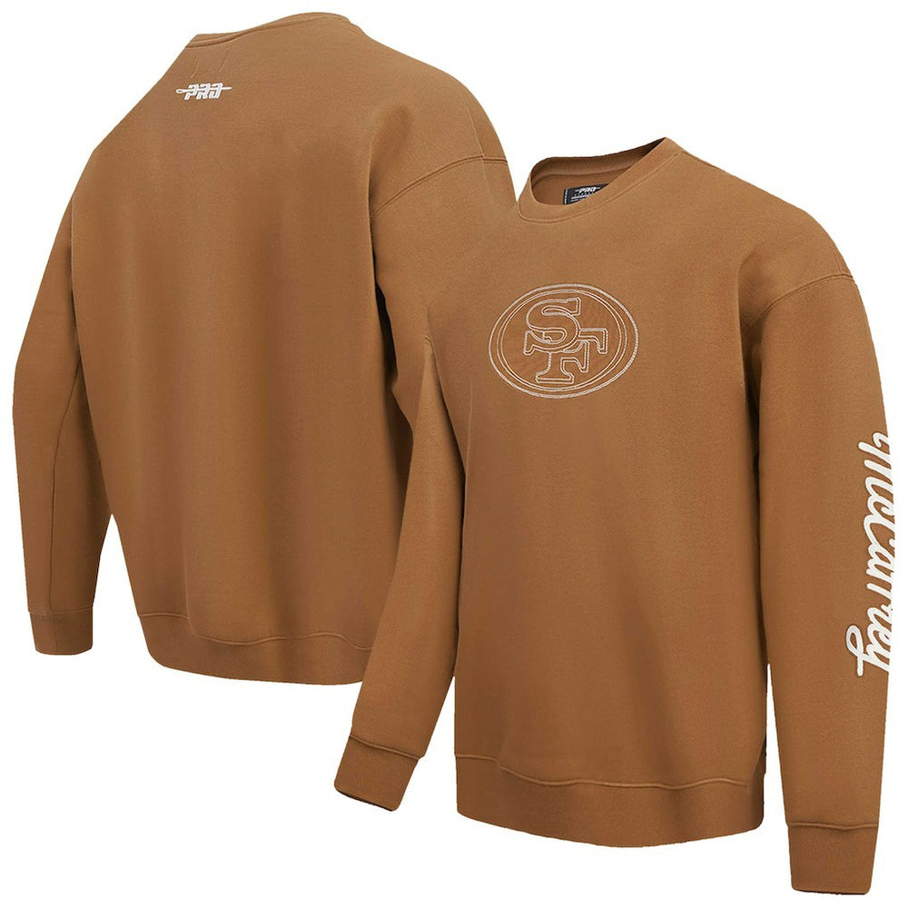 Christian McCaffrey San Francisco 49ers Pro Standard Pullover Crewneck Sweatshirt Brown | NFL