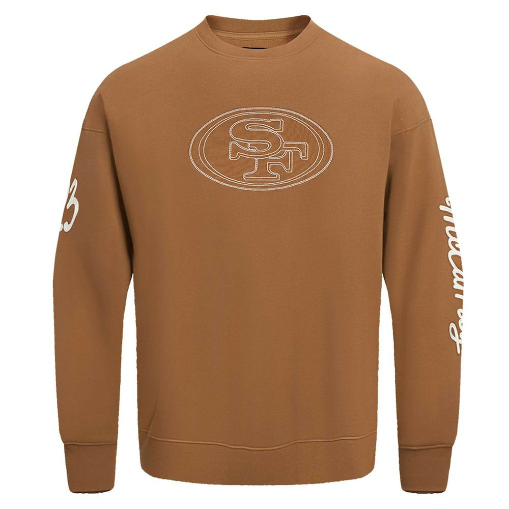 Christian McCaffrey San Francisco 49ers Pro Standard Pullover Crewneck Sweatshirt Brown | NFL