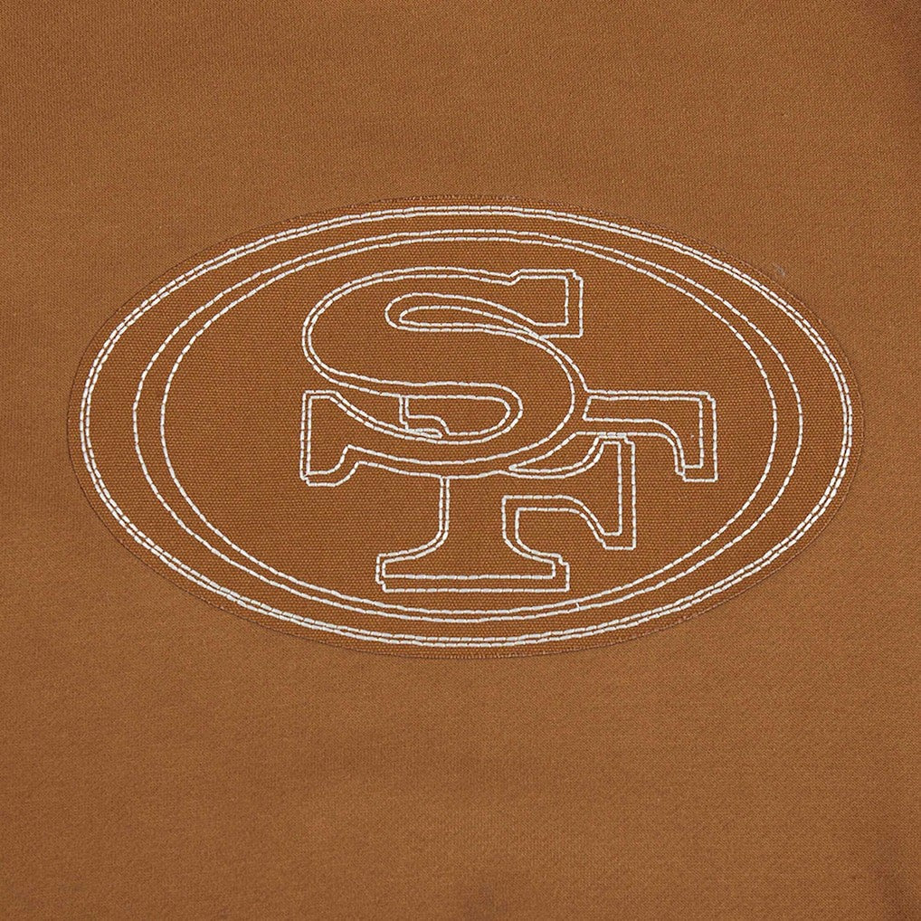 Christian McCaffrey San Francisco 49ers Pro Standard Pullover Crewneck Sweatshirt Brown | NFL