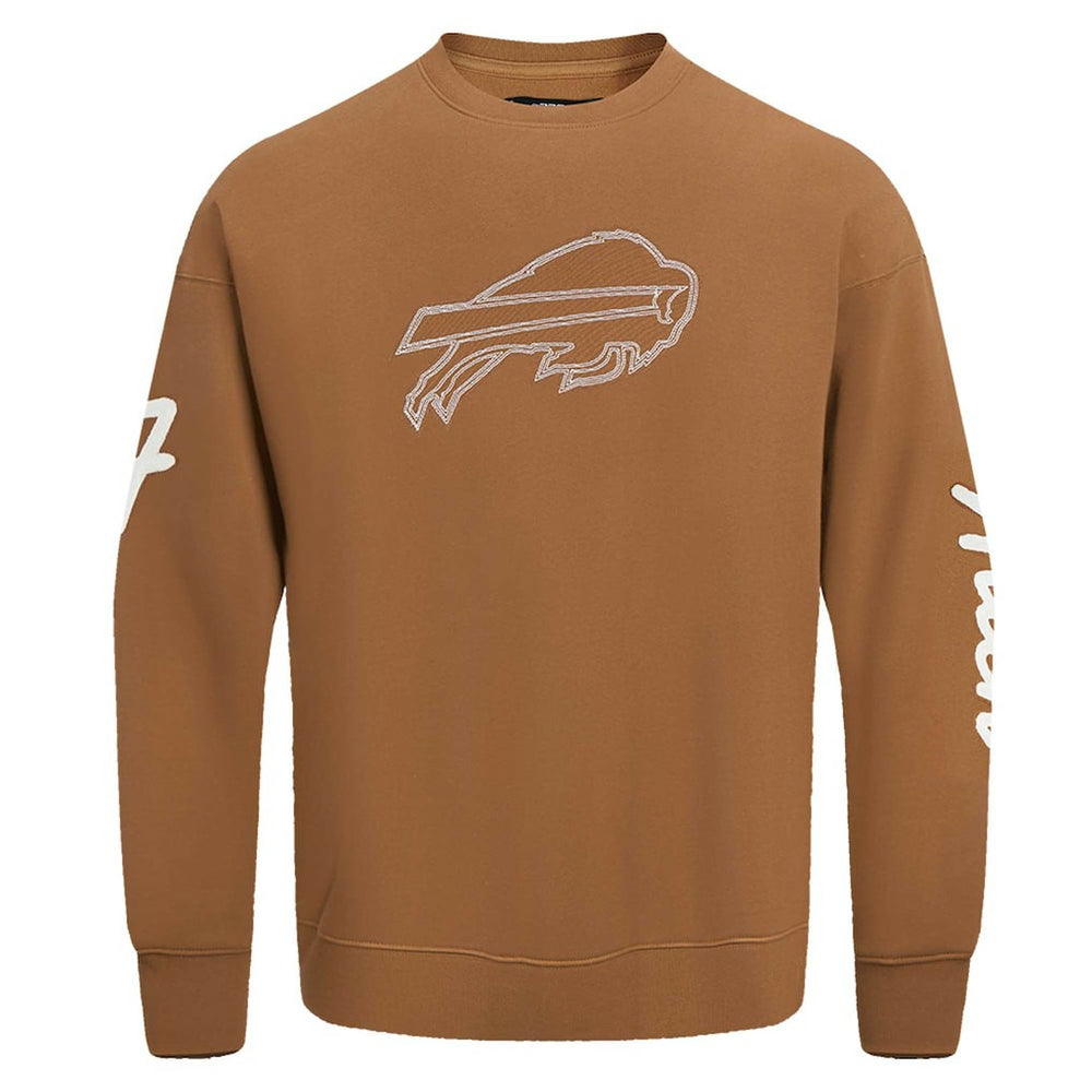 Josh Allen Buffalo Bills Pro Standard Pullover Crewneck Sweatshirt Brown | NFL