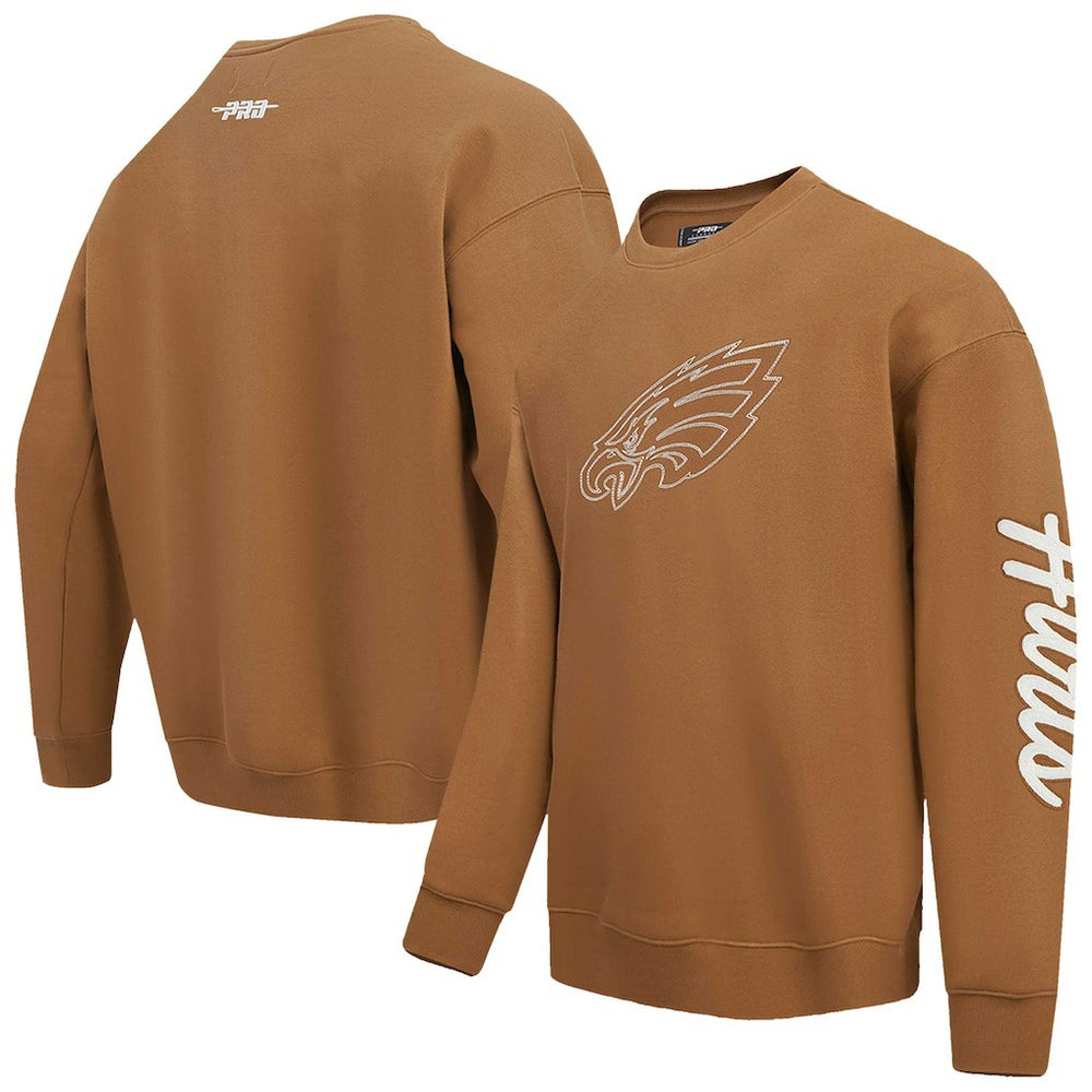 Jalen Hurts Philadelphia Eagles Pro Standard Pullover Crewneck Sweatshirt Brown | NFL