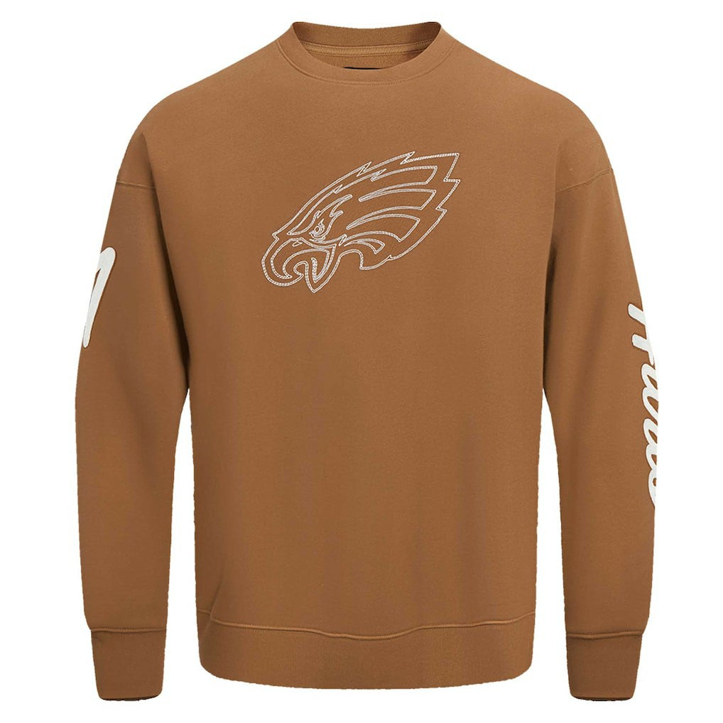 Jalen Hurts Philadelphia Eagles Pro Standard Pullover Crewneck Sweatshirt Brown | NFL