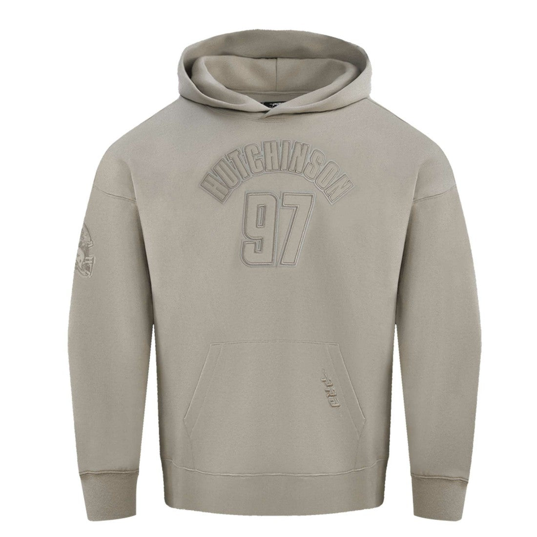 Aidan Hutchinson Detroit Lions Pro Standard Player Name & Number Pullover Hoodie Tan | NFL