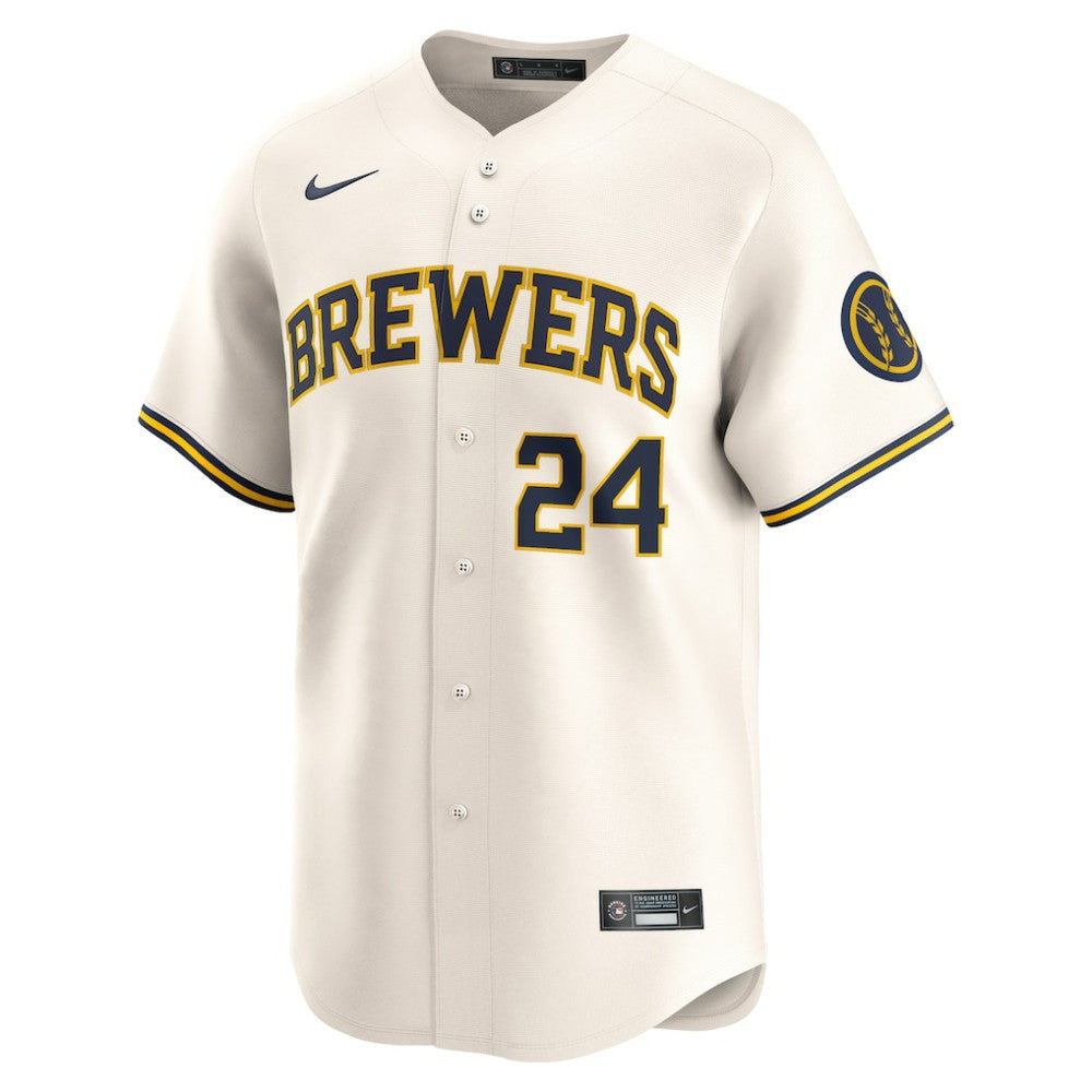 William Contreras Milwaukee Brewers Nike Home Limited Player Jersey - MLB
