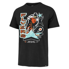 Philadelphia Flyers '47 Lamp Lighter Franklin T-Shirt - Black - NHL