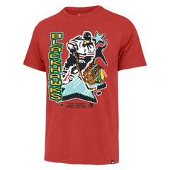 Chicago Blackhawks '47 Lamp Lighter Franklin T-Shirt - Red - NHL
