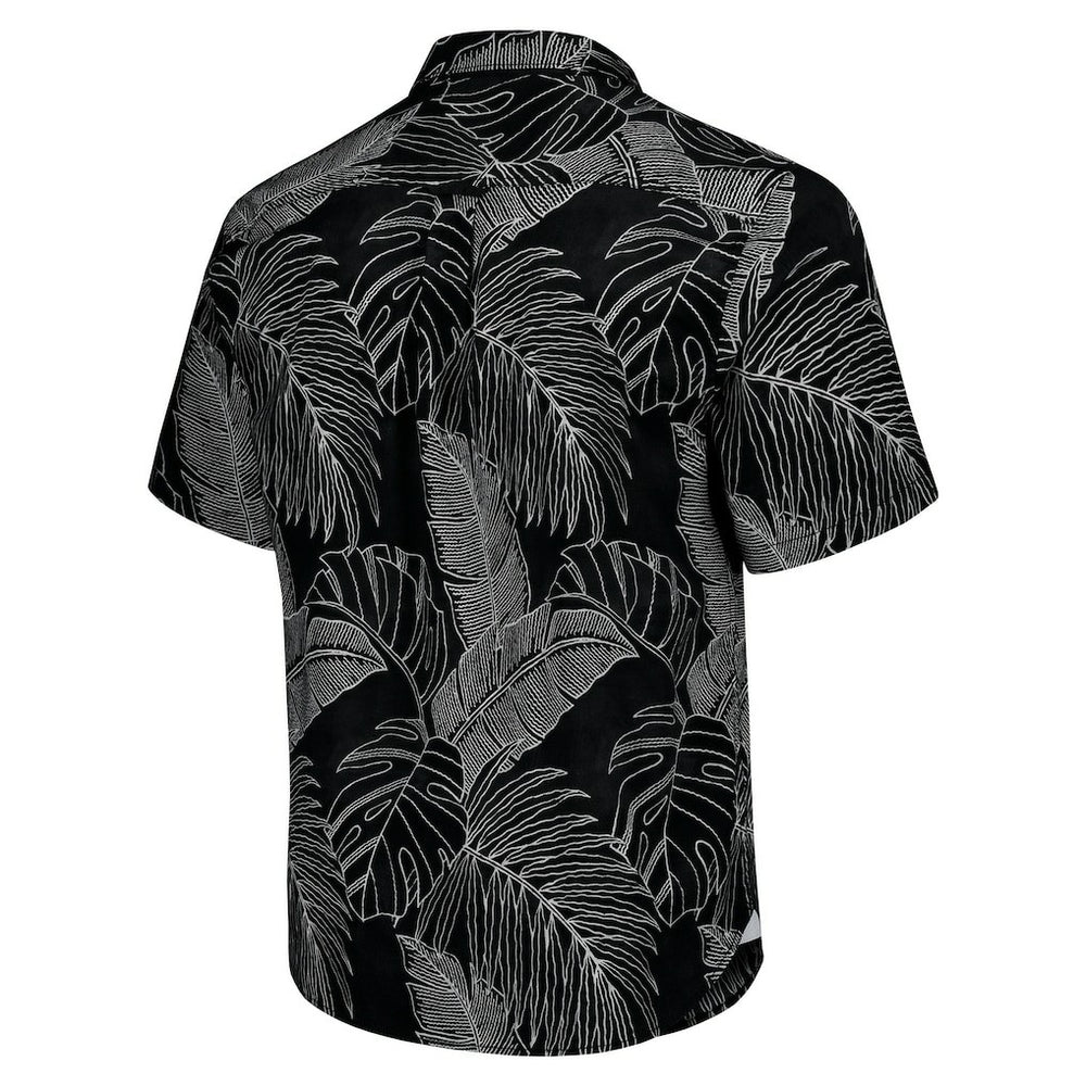 Miami Dolphins Sport Vine Line Button-Down Shirt Black | Tommy Bahama