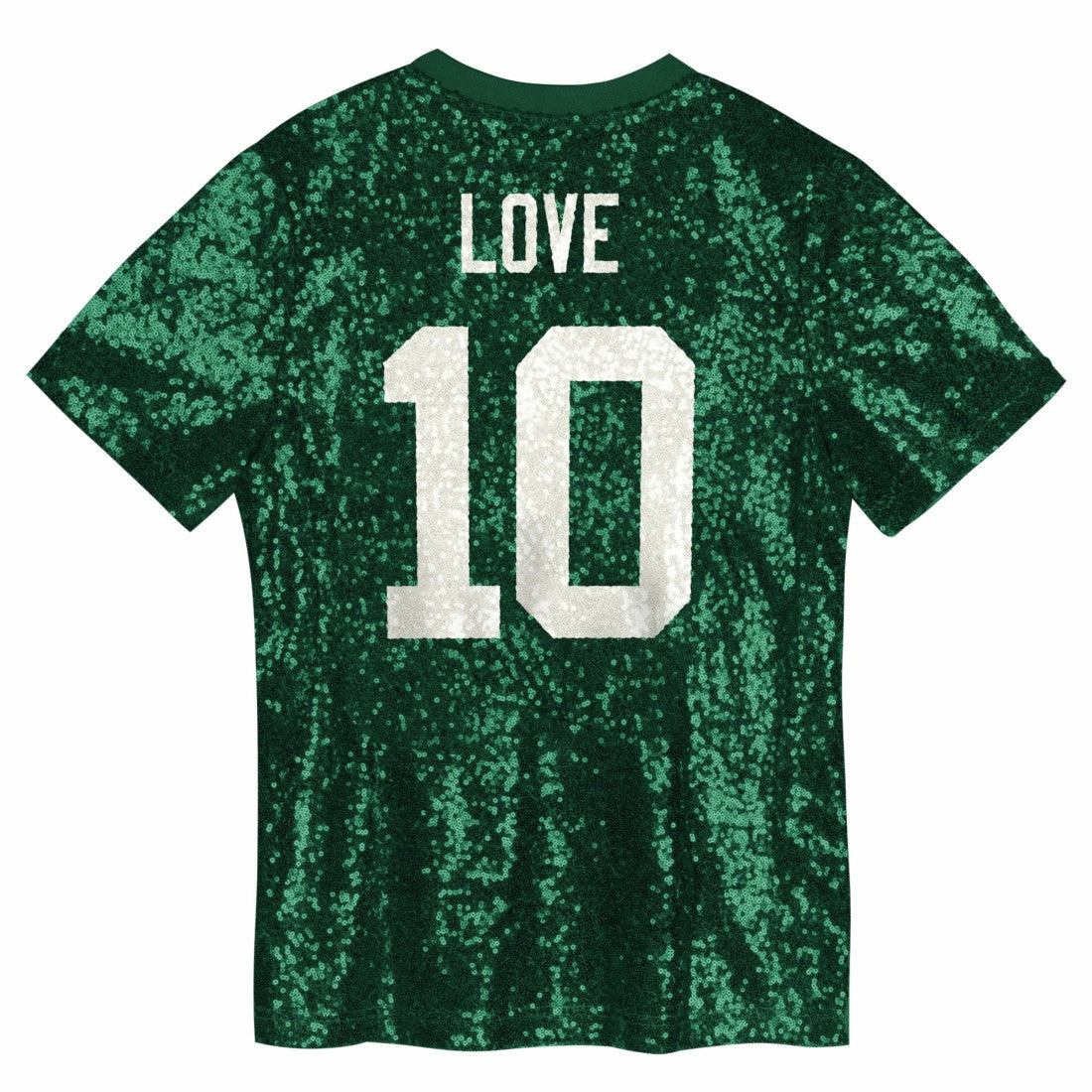 Jordan Love Green Bay Packers Girls Youth Sequin V-Neck Fashion Jersey Green | NFL