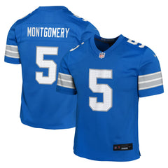 David Montgomery Detroit Lions Youth Game Jersey Blue | Nike for Sale