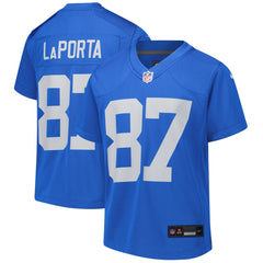 Sam LaPorta Detroit Lions Youth Game Jersey Blue | Nike for Sale