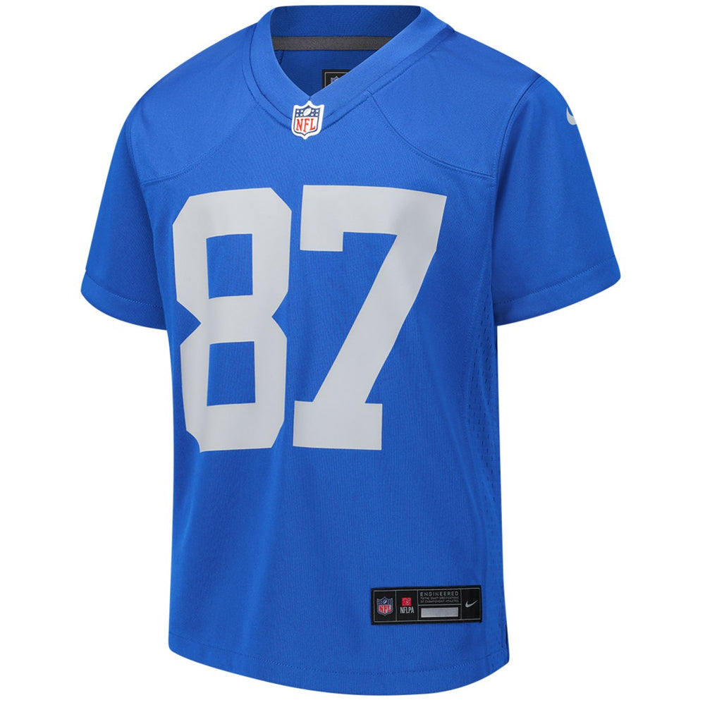 Sam LaPorta Detroit Lions Youth Game Jersey Blue | Nike for Sale