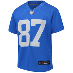 Sam LaPorta Detroit Lions Youth Game Jersey Blue | Nike for Sale