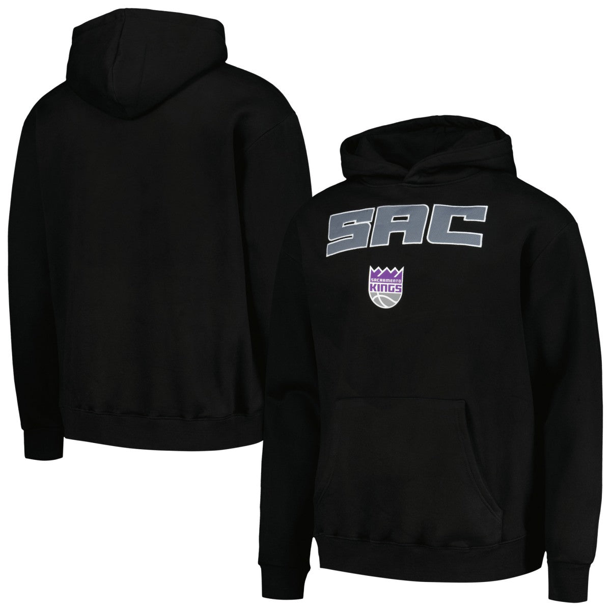 Sacramento Kings Stadium Essentials Unisex Terrace Pullover Hoodie Black - NBA