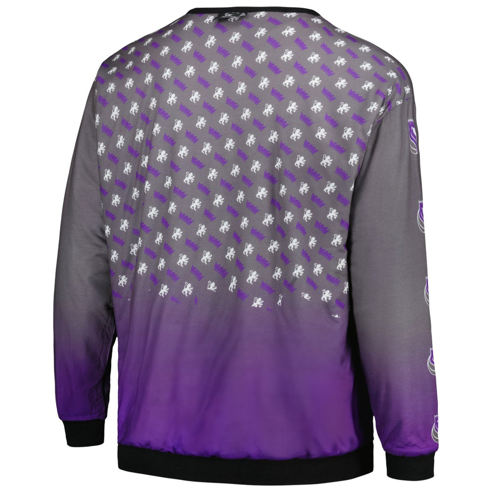Sacramento Kings Stadium Essentials Unisex Full Capacity Reversible Pullover Sweatshirt Purple/Gray - NBA
