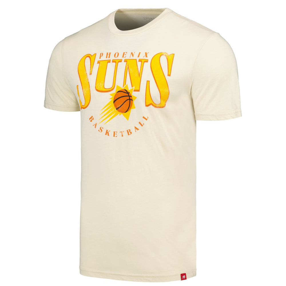 Phoenix Suns Sportiqe Unisex Sunburst Tri-Blend Comfy T-Shirt Cream - NBA