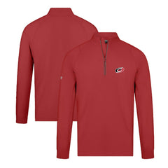 Carolina Hurricanes Levelwear Theory Insignia Core Quarter-Zip Pullover Top - Red - NHL
